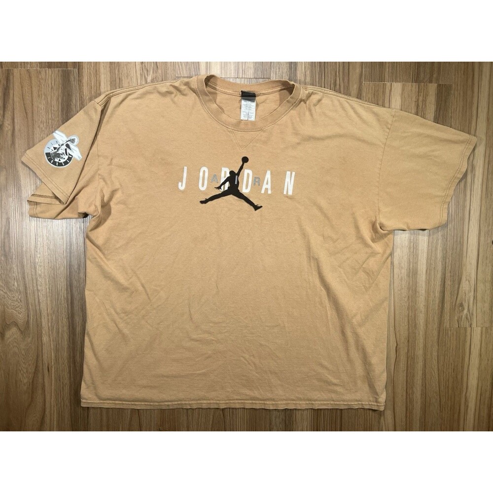 Vintage Nike Air Jordan T Shrit Velvet Jumpman Logo Men’s Size 3XL